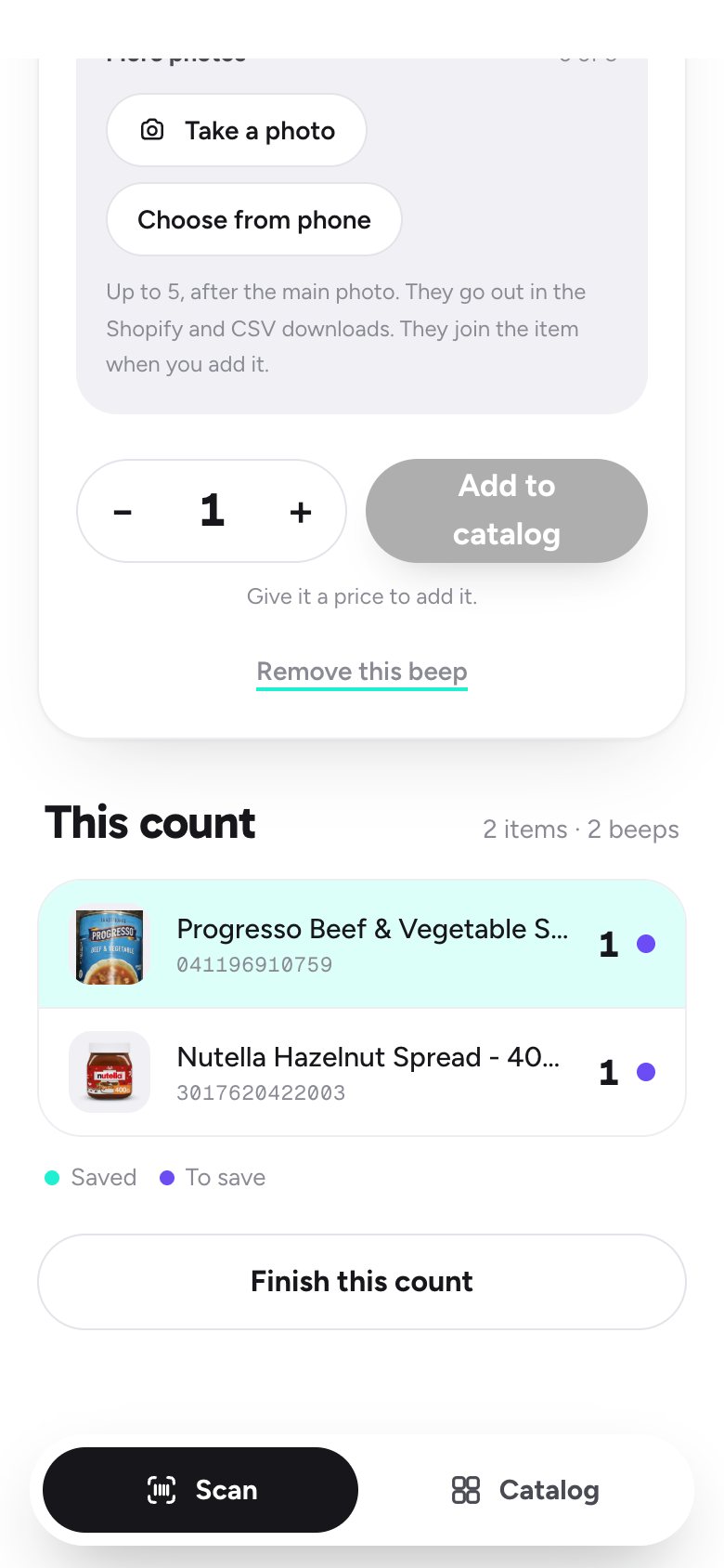 The running list of everything beeped in this count