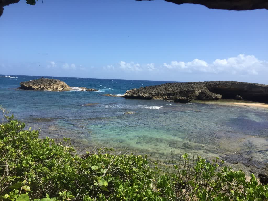 Reef bay from above